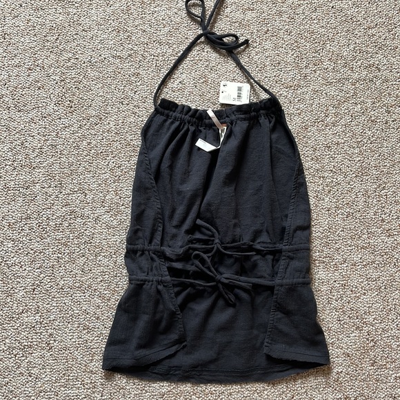 NWT Free People Valetta Halter Top Gray Women’s M - Picture 6 of 10